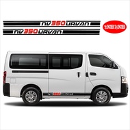 x2 NISSAN NV350 URVAN BODY DECALS / STICKER / MACHINE CUT OUTDOOR VINYL