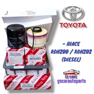 Toyota Engine Air Filter 17801-30070/Oil Filter/Air-Cond Cabin Filter Hiace KDH200 KDH202 2.5 2014 D