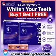 SmileKit V34 Whitening Strips, Teeth Whitening Strips Purple Tooth Whitening Tooth Stain Treatment T