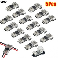 YEW 1/5Pcs Electrical Cable Crimp, Low Voltage T Type Pluggable Wire Connector,  2 Pin Quick Splice 