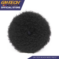 GM-TECH Black Wool Polishing Pad 5"