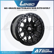 Lenso MX-Gravel Matte Black 16x8.5 ET0 6x139.7 (1 Piece) Rims 4x4