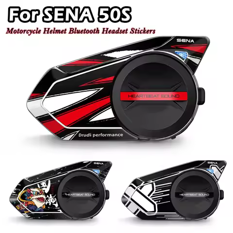 For SENA 50S sena 50s Motorcycle Helmet Bluetooth Headset Decorative Stickers Earphone Headphone Pro