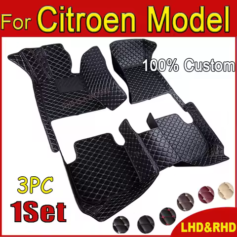 Car floor mats for Citroen Grand C4 Picasso C1 C2 C4 Coupé C5 Cross C4 Cactus DS 3 C1 Xsara C5 X7 Cu