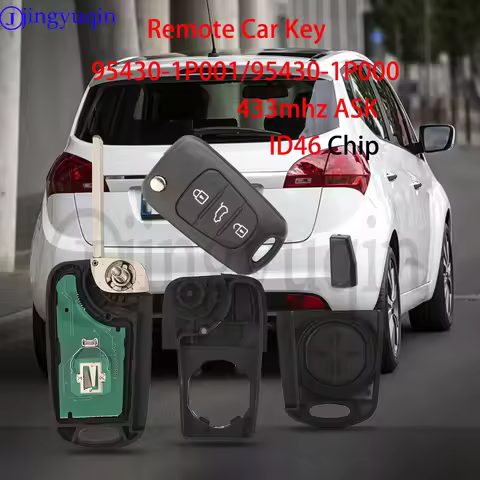 jingyuqin 433mhz ASK ID46 Chip 95430-1P001/95430-1P000 Remote Car Key 3 Buttons For kia Venga 2009-2