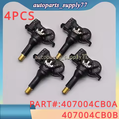 4PCS 407004CB0B 407004CB0A Tire Pressure Sensors for Nissan Qashqai j10 j11 X Trail NV200 Leaf Juke 