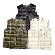 日本預訂 3色選 and wander diamond stitch down vest 羽絨背心
