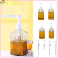 JONY Syrup Drip Dispenser, with Scale 5/8/10CC Coffee Syrup Press Bottle, Durable Large Capacity 160