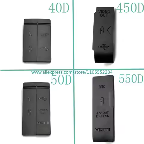 New HDMI-compatible MIC USB Rubber Cover Unit For Canon EOS 40D 450D 50D 550D Camera Repair Part