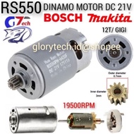 Dinamo motor DC RS550 Cordless /Holder Brush Motor RS550/Sikat Arang