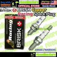 BRISK Copper Spark Plug Racing AR12C NAR14YC Original Brisk WAVE125 EX5 DREAM DASH LC135 NOUVO-LC EG