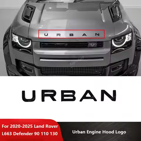 Off Road 4x4 Exterior Accessories 3D ABS Urban Engine Hood Emblems Logo Letter Sticker Badge For 202
