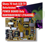 🔥Hot🔥  Sharp 70 Inch LCD TV POWER BOARD RUNTKB091WJQZ L216A006L