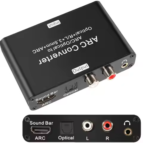 Digital Audio Extractor 192Khz ARC HDMI-Compatible ARC Return Extractor for TV ARC SPDIF Optical To 