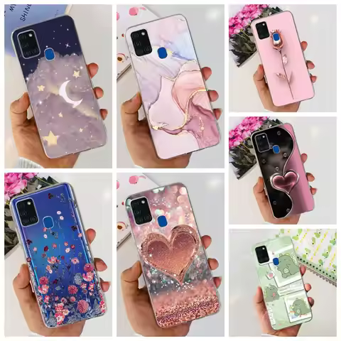 For Samsung Galaxy A21s Case Latest Design Love Pattern Soft Silicone TPU Phone Case For Samsung A21