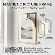 （A4）Adhesive Magnetic Frame Frame For Photo | Certificate | Picture | Artwork | DIY Deco