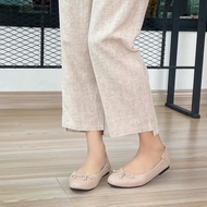 รองเท้าหนังแกะ ICONIQ รุ่น Leah Flat Comfy Balerina in Abalon