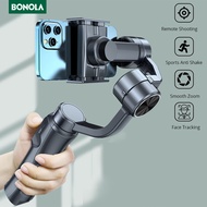 Bonola พับ3-Axis Handheld Gimbal สมาร์ทโฟน Stabilizer Selfie Stick สำหรับ iPhone 12 11 X XS มือถือ Gimbal สำหรับ samsung S21 Standard