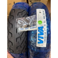 BUY 1 FREE 1 TUBEHEAD [100% ORIGINAL] TYRE YEAR 2025 VIVA FT18 120/80-16 TUBELESS