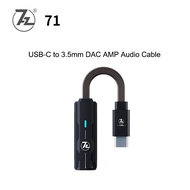 SEVENHERTZ 71 7Hz 71 USB DAC AMP USB-C to 3.5mm Audio Cable Headphone Amplifier PCM384 DSD128 for ti