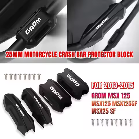 Bumper Engine Guard 25MM Protection Block Crash Bar Decorative FOR Honda GROM MSX 125 MSX125 MSX125S