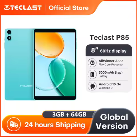 Teclast P85 Android 15 Tablet 8 Inch IPS 3+6GB RAM 64GB ROM A333 5-core Widevine L1 Wi-fi 6 Type-C 5