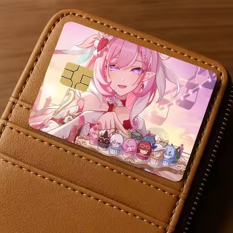 Elysia Honkai Impact 3 Card Stickers Waterproof Film Skin Cover 4PCS Credit Debit Front Decoration B
