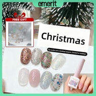 Fast Shipping Manicure 【free Gift】adhere Nail Gel Yanling Jingle Bells Series Edelweiss Christmas Ho