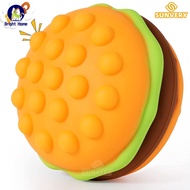 Burger Stress Ball 3D Squishy Hamburger Fidget Toys Silicone Decompression Silicone Squeeze Fidget Ball Fidget Sensory Toy 2023
