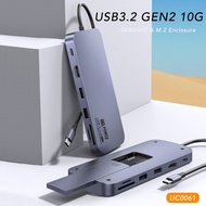 USB C MST HUB HDMI 4K60HZ Displayport 4K 60HZ Dock Station With USB3.2 GEN2 10G HUB TYPE C Gigabit E