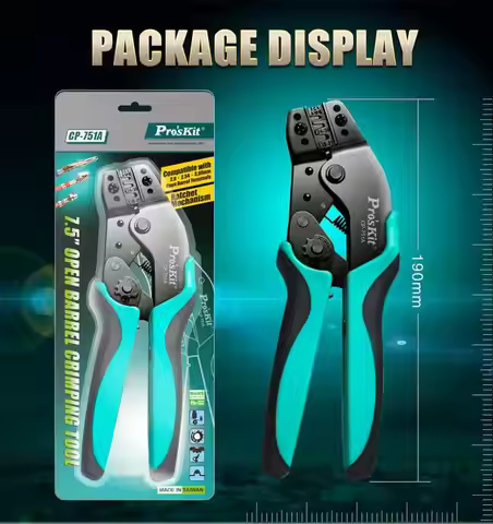 Proskit CP-751A 7.5 inch Morse terminal crimping pliers ratchet crimping pliers can be crimped