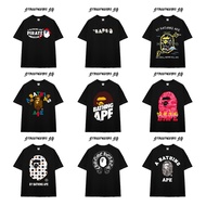[HIGH QUALITY] BAPE AB01 t-shirt, unisex form, HIGH QUALITY cotton - Streetwears SG