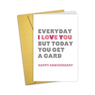 [Coisíní]  Funny Anniversary Card for Him Her, Happy Anniversary Card for Husband Wife Girlfriend Bo
