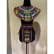 Dayak embroidered chest belt / dayak dance accessories