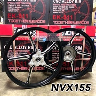 EK511 EKS NVX155 AEROX155 Sport Rim 17 inch 1.6/1.85 FG511 MODEL FG 511 Black NVX 155 EKS 160 / 185x