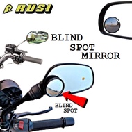 RUSI Rapid 150 Motorcycle Blind Spot Mirror | For Car 1Pair Color Black Motorcycle Accessories