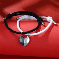 Pasangan Gelang Couple 1set Gelang couple Lovers Bracelets Adjustable Couple Sister Best friend Magn
