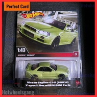 Hot Wheels Nissan Skyline GT-R (BNR34) V-Spec II Nur With NISMO Parts 1:43 2024 Collections Series J
