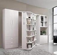 Foldable saving space wooden murphy wall beds with bookcase