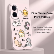Fun Little Cat Phone Case For VIVO V60 V50 V40 Lite V27 V25 V23 V23E V20 Pro 4G 5G Film Hard Cover