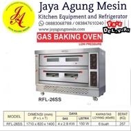 oven 2 deck 6 tray getra RFL-26SS