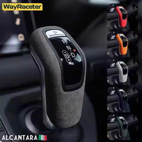 Alcantara Wrap ABS LHD & RHD Car Gear Shift Knob Cover For Land Rover Defender L663 90 110 130 2020 
