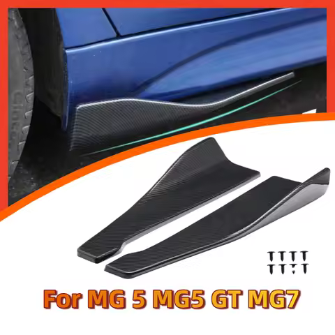 2PCS Car Spoiler Lateral Bumper Rear Side Skirt Lip Rocker Wings For MG 5 MG5 GT MG7 Accessories
