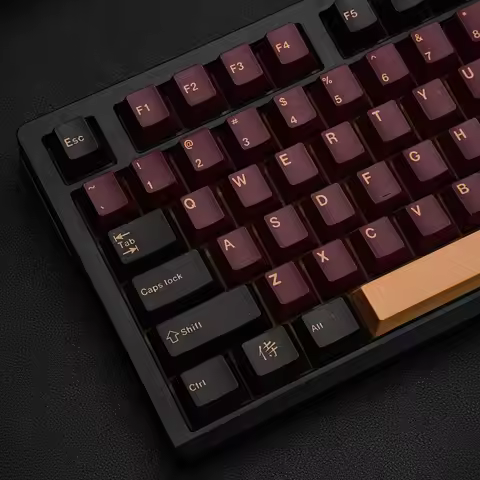 Red Samurai Mechanical Keyboard GMK Keycap Spanish French Russian Arabic Japanese Abnt2 Korean Germa