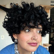 Rambut Palsu Keriting Pendek Hitam untuk Wanita, Rambut Palsu Afro Keriting Pendek Tanpa, Rambut Pal