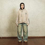 H1 Low Waist Baggy Ladies Jeans - Cream Blue Baggy Jeans Seluar Jeans Perempuan Jeans Women