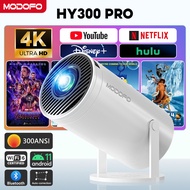 MODOFO 4k Projector HY300Pro ANSI 300 Wireless  Wifi Bluetooth Cinema Android Mini Led Small Project