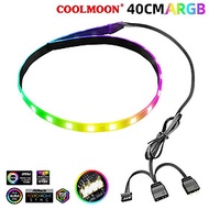 Phụ Kiện Đèn Led RGB Aura Sync Coolmoon đồng bộ Hub + Sync với main 3Pin 5V Trang trí cho máy tính h