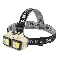 Senter Cas Kepala Headlamp Dual COB Cahaya Super Terang Waterproof  - HX-816