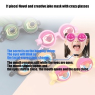 SJM Winking Glasses Party Favors Costume Toy Funny Crazy Eyes Glasses Prank Stuff Silly Party Favor 
